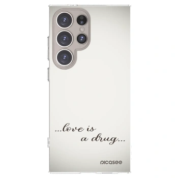 Picasee silikonski prozorni ovitek za Samsung Galaxy S24 Ultra S928B 5G - Love is a drug