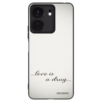 Picasee silikonski črni ovitek za Xiaomi Redmi 13C 4G - Love is a drug