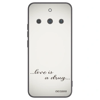 Picasee silikonski črni ovitek za Realme 11 Pro+ - Love is a drug