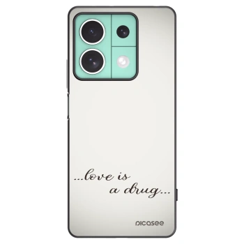 Picasee silikonski črni ovitek za Xiaomi Redmi Note 13 5G - Love is a drug