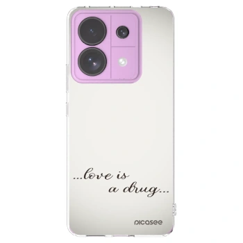 Picasee silikonski prozorni ovitek za Xiaomi Redmi Note 13 Pro 5G - Love is a drug