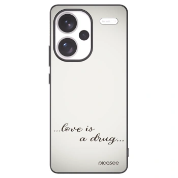 Picasee silikonski črni ovitek za Xiaomi Redmi Note 13 Pro+ 5G - Love is a drug