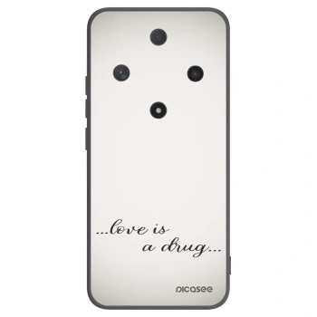 Picasee silikonski črni ovitek za Honor Magic6 Lite 5G - Love is a drug