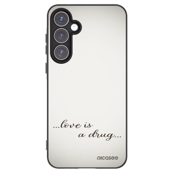 Picasee silikonski črni ovitek za Samsung Galaxy A55 5G A556B - Love is a drug