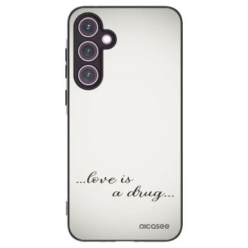 Picasee silikonski črni ovitek za Samsung Galaxy A35 5G A356B - Love is a drug