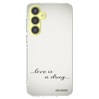 Picasee silikonski prozorni ovitek za Samsung Galaxy A35 5G A356B - Love is a drug