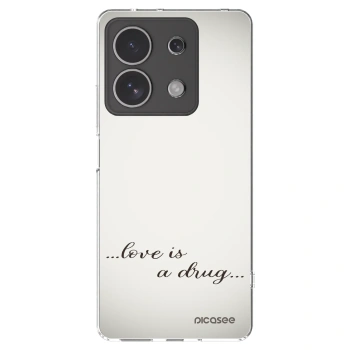 Picasee silikonski prozorni ovitek za Xiaomi Redmi Note 13 4G - Love is a drug