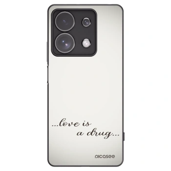 Picasee silikonski črni ovitek za Xiaomi Redmi Note 13 Pro 4G - Love is a drug