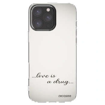 Picasee silikonski prozorni ovitek za Apple iPhone 16 Pro Max - Love is a drug