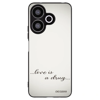 Picasee silikonski črni ovitek za Xiaomi Redmi 13 4G - Love is a drug