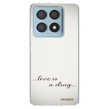 Picasee silikonski prozorni ovitek za Xiaomi 14T Pro - Love is a drug
