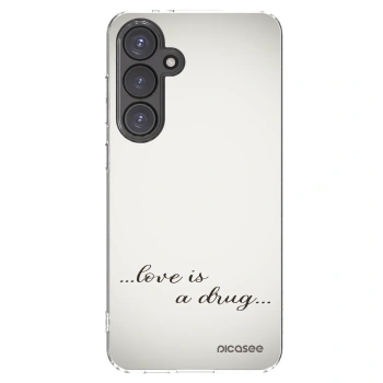 Picasee silikonski prozorni ovitek za Samsung Galaxy S24 FE S721B - Love is a drug