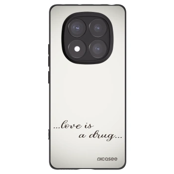 Picasee silikonski črni ovitek za Xiaomi Redmi Note 14 Pro 5G - Love is a drug