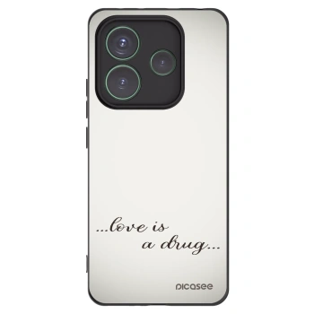 Picasee silikonski črni ovitek za Xiaomi Redmi Note 14 5G - Love is a drug