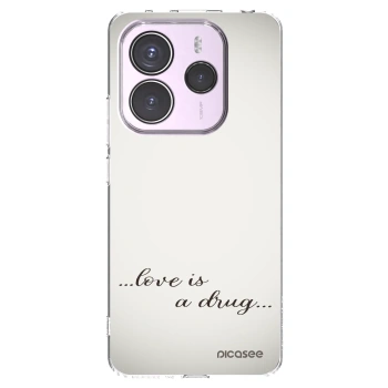Picasee silikonski prozorni ovitek za Xiaomi Redmi Note 14 5G - Love is a drug