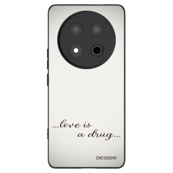 Picasee silikonski črni ovitek za Honor Magic7 Lite 5G - Love is a drug