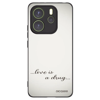 Picasee silikonski črni ovitek za Xiaomi Redmi Note 14 4G - Love is a drug