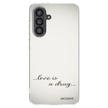 Picasee silikonski prozorni ovitek za Samsung Galaxy A36 5G - Love is a drug
