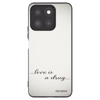 Picasee silikonski črni ovitek za Honor X8c - Love is a drug