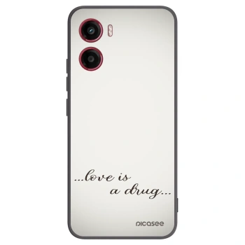 Picasee silikonski črni ovitek za Motorola Moto G05 - Love is a drug