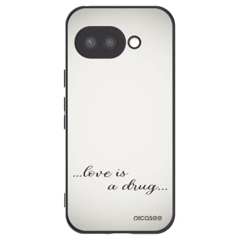 Picasee silikonski črni ovitek za Google Pixel 9a - Love is a drug