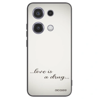 Picasee silikonski črni ovitek za Xiaomi Redmi Note 14S - Love is a drug