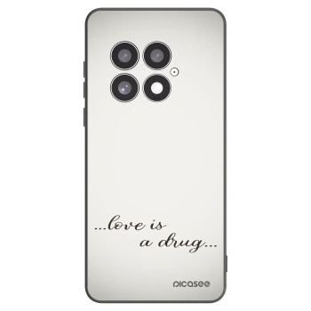 Picasee silikonski črni ovitek za OnePlus 13 5G - Love is a drug