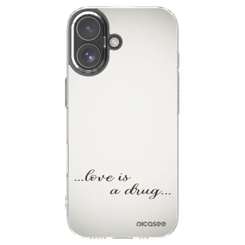 Picasee silikonski prozorni ovitek za Apple iPhone 17 - Love is a drug