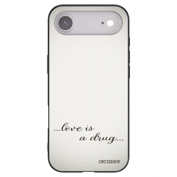 Picasee silikonski črni ovitek za Apple iPhone Air - Love is a drug