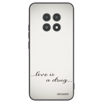 Picasee silikonski črni ovitek za Realme 12X - Love is a drug