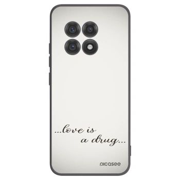 Picasee silikonski črni ovitek za OnePlus 13R 5G - Love is a drug