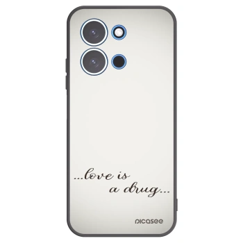 Picasee silikonski črni ovitek za Xiaomi Redmi 15C 4G - Love is a drug