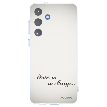 Picasee silikonski prozorni ovitek za Samsung Galaxy S25 FE 5G - Love is a drug