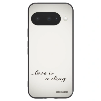 Picasee silikonski črni ovitek za Google Pixel 10 - Love is a drug