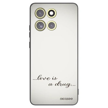 Picasee silikonski črni ovitek za Motorola Moto G86 Power 5G - Love is a drug