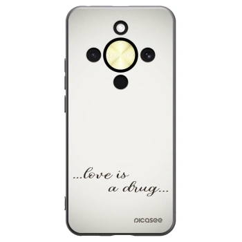 Picasee silikonski črni ovitek za Honor Magic8 Lite 5G - Love is a drug