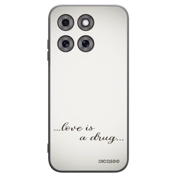 Picasee silikonski črni ovitek za Motorola Moto G77 - Love is a drug