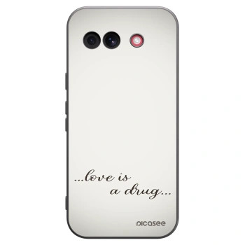 Picasee silikonski črni ovitek za Google Pixel 10a - Love is a drug