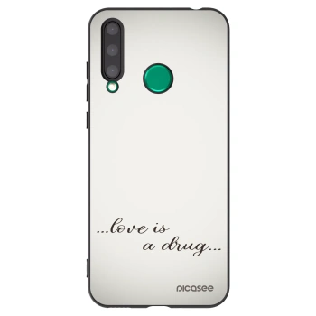 Picasee silikonski črni ovitek za Honor 20 Lite - Love is a drug