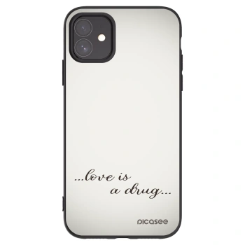 Picasee silikonski črni ovitek za Apple iPhone 11 - Love is a drug