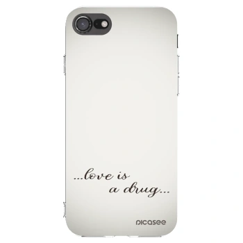 Picasee silikonski prozorni ovitek za Apple iPhone 8 - Love is a drug