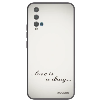 Picasee silikonski črni ovitek za Huawei Nova 5T - Love is a drug
