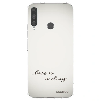 Picasee silikonski prozorni ovitek za Huawei P40 Lite E - Love is a drug