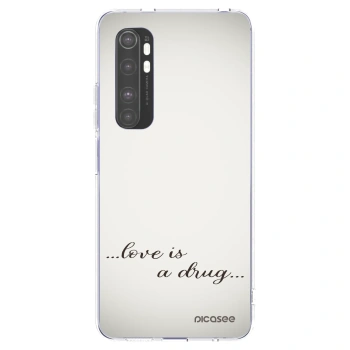 Picasee silikonski prozorni ovitek za Xiaomi Mi Note 10 Lite - Love is a drug