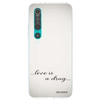 Picasee silikonski prozorni ovitek za Xiaomi Mi 10 - Love is a drug