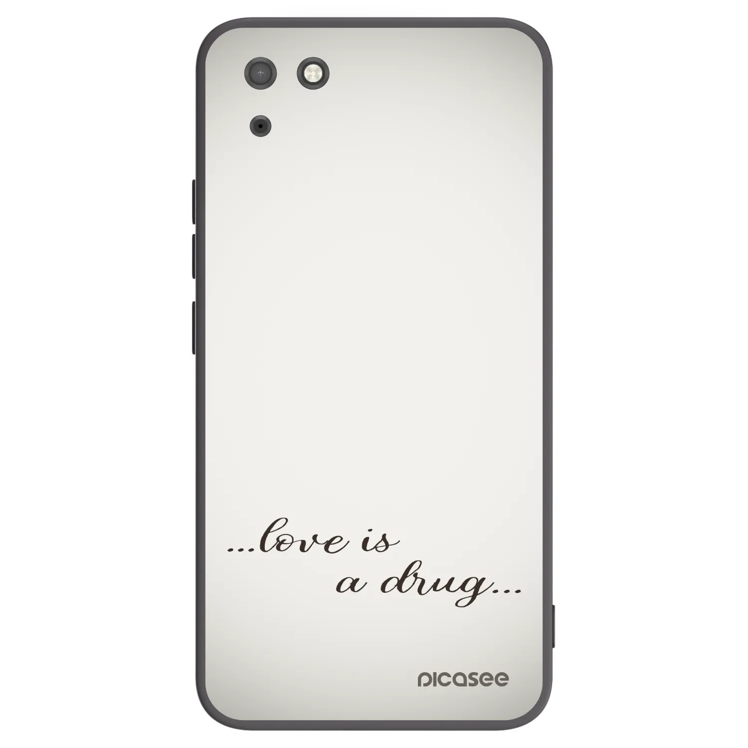Picasee silikonski črni ovitek za Huawei Y5P - Love is a drug