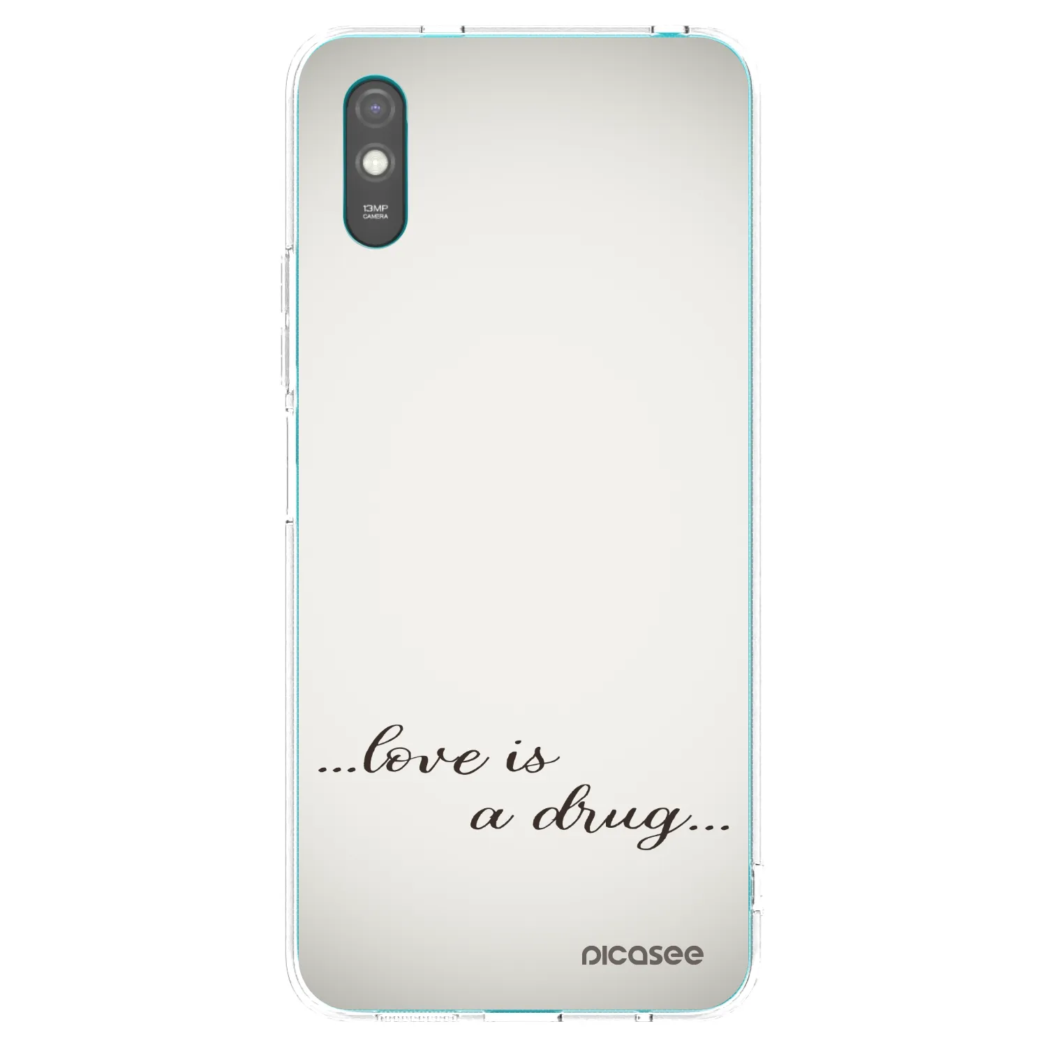 Picasee silikonski prozorni ovitek za Xiaomi Redmi 9A - Love is a drug
