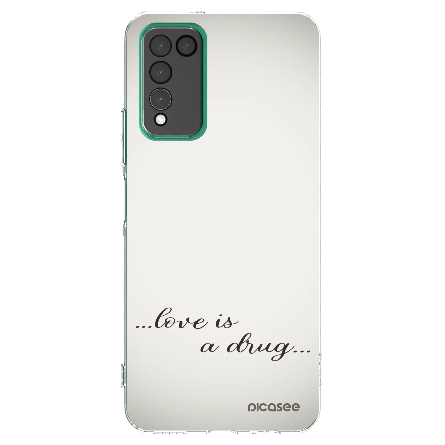 Picasee silikonski prozorni ovitek za Honor 10X Lite - Love is a drug