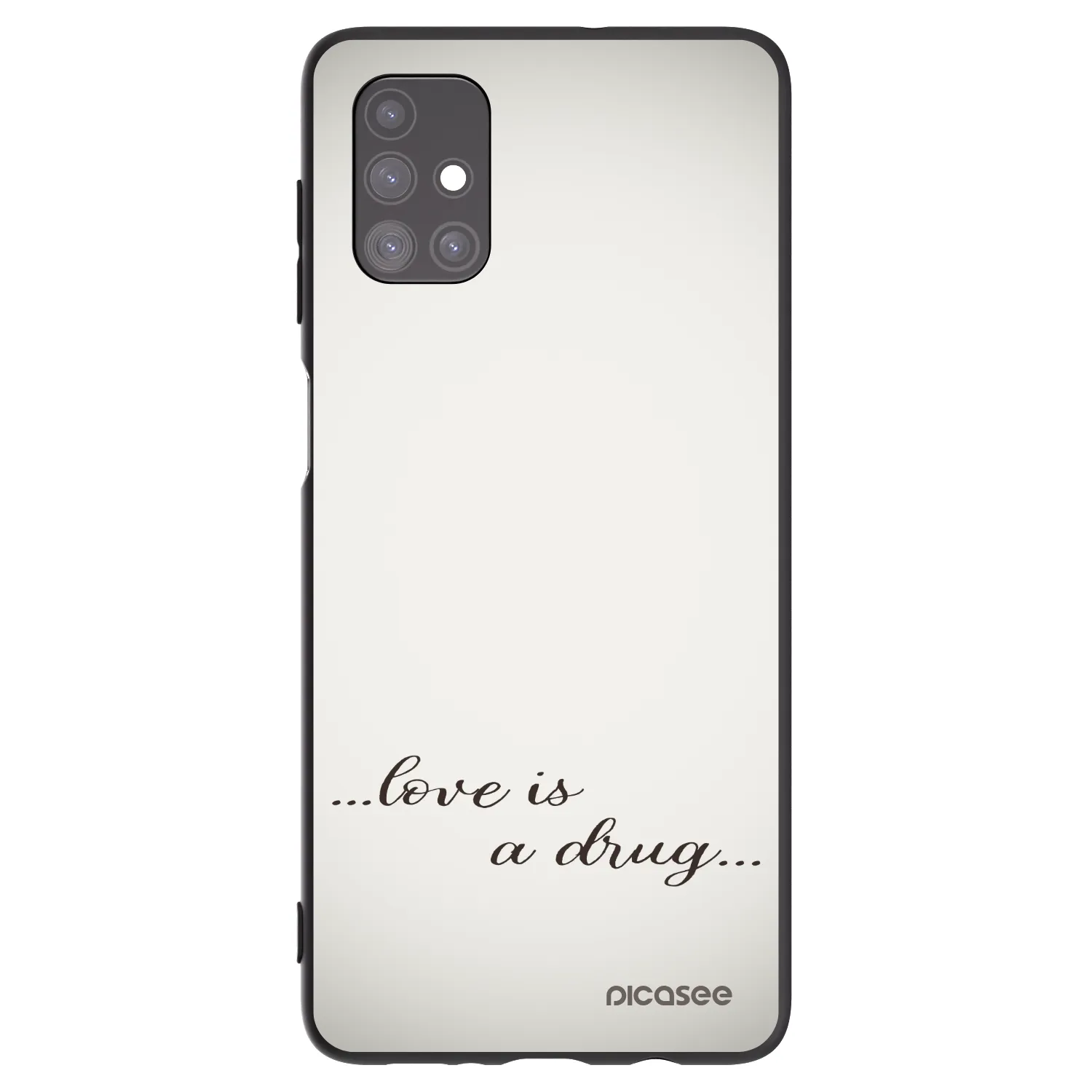 Picasee silikonski črni ovitek za Samsung Galaxy M51 M515F - Love is a drug