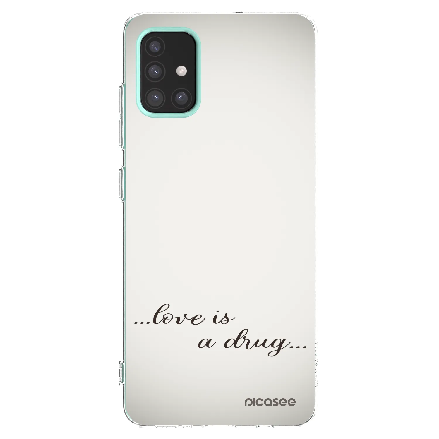Picasee silikonski prozorni ovitek za Samsung Galaxy M31s - Love is a drug